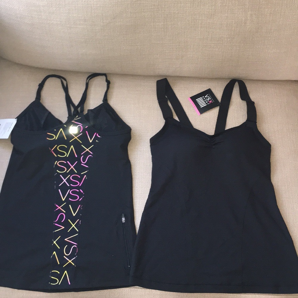 Lot of 2 Victoria’s Secret VSX sport bra top XS